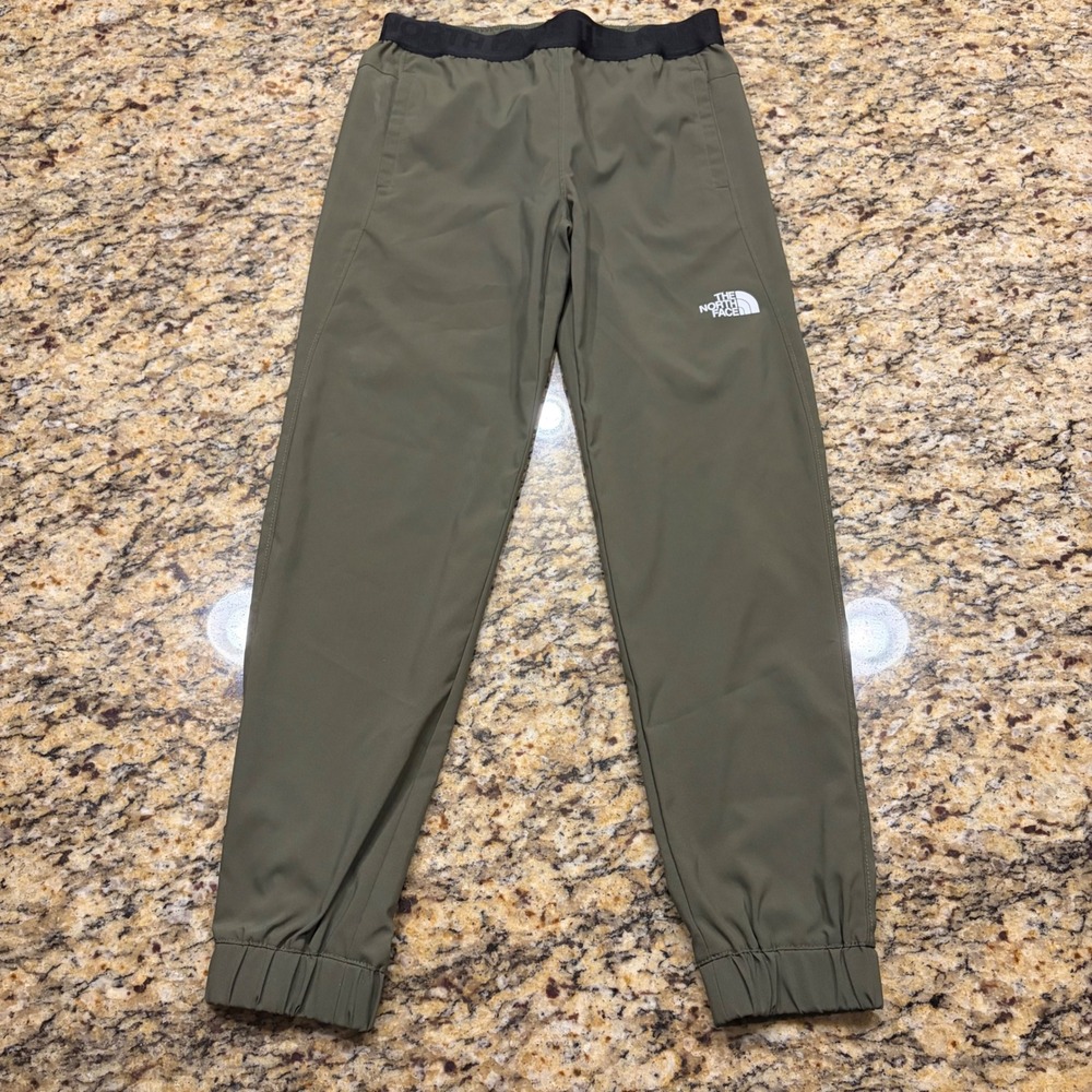 The North Face Boys FlashDry Jogger Pants Olive Green Size M 10 Hiking Active
